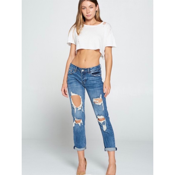 Medium Wash I&M Sweetheart Jeans - Picture 2 of 3